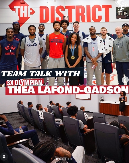 Thea speak to the NBA GLeague team Capital City Go-Go